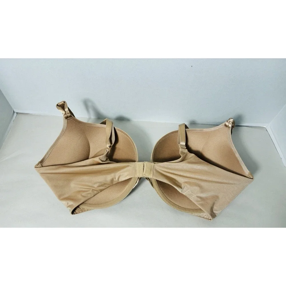 Victoria's Secret Bombshell Plunge Bra 36D Nude Ajustable Straps Padded Wire
